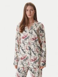 Tommy Hilfiger Koszulka piżamowa UW0UW06243 Écru. Koszule nocne i halki Tommy Hilfiger, bez wzorów, z wiskozy, bez ramiączek. Za 249.99 zł.