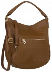 Duża shopperka David Jones CM6763 brązowa. Brązowe torebki klasyczne damskie David Jones, ze skóry ekologicznej, duże, bez dodatków. Za 185.99 zł.