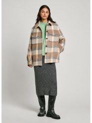 Pepe Jeans Kurtka koszulowa w kolorze karmelowo-beżowym rozmiar: XS. Brązowe kurtki damskie Pepe Jeans, xs, bez wzorów, z jeansu, bez kaptura. Za 245.96 zł.