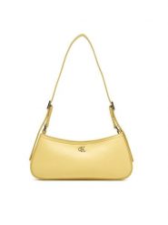Calvin Klein Torebka Ck Small Shoulder Bag LV04F3170G Beżowy. Brązowe torebki klasyczne damskie Calvin Klein, ze skóry, bez dodatków. Za 409.99 zł.