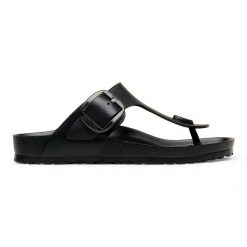 Birkenstock Gizeh Big Buckle EVA Black Japonki damskie. Czarne klapki damskie Birkenstock, bez wzorów, bez obcasa, bez zapięcia. Za 239.99 zł.