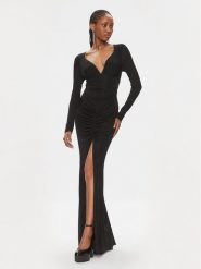 Pinko Sukienka wieczorowa Busetto Abito 102916 A1JS Czarny Slim Fit. Czarne sukienki damskie Pinko, bez wzorów, z wiskozy, wizytowe, bez ramiączek. Za 2,319.00 zł.