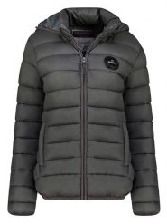 Geographical Norway Kurtka pikowana w kolorze antracytowym rozmiar: S. Czarne kurtki damskie Geographical Norway, s, bez wzorów, bez kaptura. Za 136.13 zł.