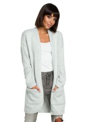 Be Wear Kardigan w kolorze jasnoszarym rozmiar: onesize. Szare kardigany damskie Be Wear, bez wzorów. Za 122.38 zł.
