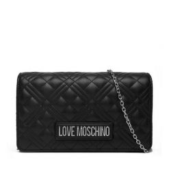 Torebka LOVE MOSCHINO. Czarne torebki wieczorowe damskie Love Moschino, bez wzorów, bez dodatków. Za 449.99 zł.