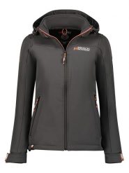 Maison Montaigne Kurtka softshellowa "Takenimai" w kolorze szarym rozmiar: L. Szare kurtki sportowe damskie Maison Montaigne, l, z aplikacjami, bez kaptura. Za 180.06 zł.