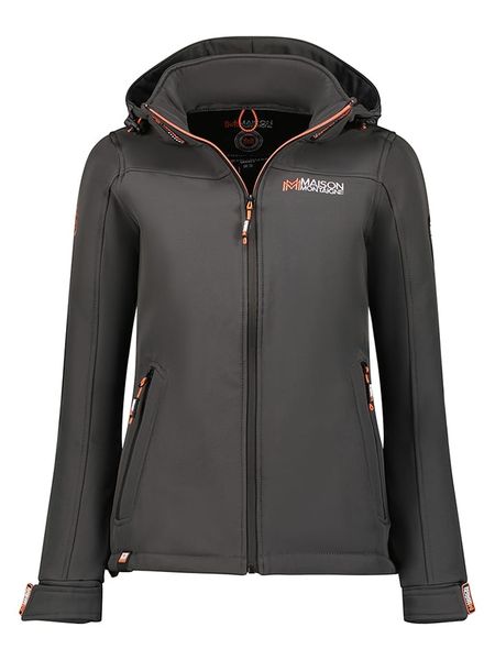 Maison Montaigne Kurtka softshellowa "Takenimai" w kolorze szarym rozmiar: L. Szare kurtki sportowe damskie Maison Montaigne, l, z aplikacjami, bez kaptura. Za 180.06 zł.