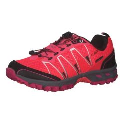 Buty trailowe damskie CMP ALTAK WP wodoodporne. Czerwone obuwie sportowe damskie CMP, bez zapięcia, do biegania. Za 449.99 zł.