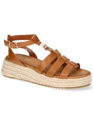 C'M Espadryle w kolorze jasnobrązowym na koturnie rozmiar: 41. Brązowe espadryle damskie C'M, bez wzorów, bez obcasa, na koturnie. Za 149.31 zł.