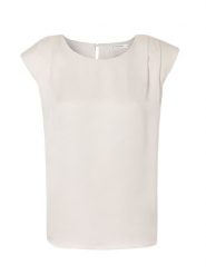 TATUUM Bluzka w kolorze kremowym rozmiar: 34. Brązowe bluzki damskie TATUUM, bez wzorów, bez kołnierzyka, bez ramiączek. Za 104.39 zł.