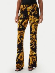 Versace Jeans Couture Legginsy 80HAC107 JS533 Czarny Flare Fit. Czarne legginsy damskie Versace Jeans Couture, bez wzorów, z jeansu. Za 1,069.00 zł.