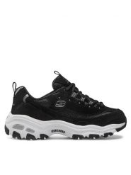 Skechers Sneakersy Biggest Fan 11930/BLK Czarny. Czarne obuwie sportowe damskie Skechers, z materiału, bez zapięcia. Za 227.10 zł.