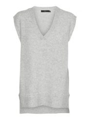 Vero Moda Bezrękawnik "Plaza" w kolorze jasnoszarym rozmiar: XS. Szare kamizelki damskie Vero Moda, xs, bez wzorów, bez kaptura. Za 32.90 zł.