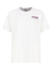 Sublevel Koszulka w kolorze białym rozmiar: S. Białe bluzki damskie Sublevel, s, bez wzorów, z bawełny, bez kołnierzyka, bez ramiączek. Za 39.99 zł.