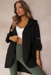 Czarna Kurtka Oversize Wiatrówka Ceshela. Czarne kurtki damskie Renee, s, bez wzorów, bez kaptura. Za 79.99 zł.