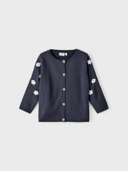 NAME IT Kardigan 13212003 Granatowy Regular Fit. Niebieskie swetry dziewczęce Name it, bez wzorów, z syntetyku, bez kołnierzyka, bez ramiączek. Za 239.99 zł.