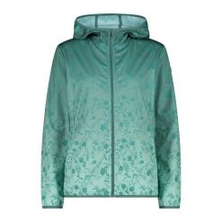 Kurtka damska turystyczna CMP 35A5656. Zielone kurtki sportowe damskie CMP, l, bez wzorów, z softshellu, z kapturem. Za 382.50 zł.
