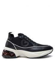 LOVE MOSCHINO Sneakersy JA15416G0LIYK00A Czarny. Czarne obuwie sportowe damskie Love Moschino, z materiału, bez zapięcia. Za 579.99 zł.