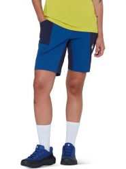 Mammut Szorty funkcyjne "Ducan" w kolorze granatowym rozmiar: 38. Niebieskie spodenki sportowe damskie Mammut, bez wzorów, z materiału, outdoorowe. Za 434.95 zł.