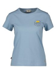 DOLOMITE Koszulka "Strenta G3" w kolorze błękitnym rozmiar: M. Niebieskie bluzki damskie Dolomite, m, bez wzorów, z bawełny, bez kołnierzyka, bez ramiączek. Za 65.38 zł.