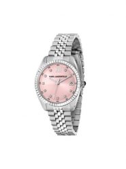 KARL LAGERFELD Zegarek R0553108508 Srebrny. Szare, analogowe zegarki damskie KARL LAGERFELD, srebrne. Za 819.99 zł.