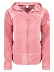 Geographical Norway Kurtka polarowa "Upalood" w kolorze różowym rozmiar: L. Różowe kurtki damskie Geographical Norway, l, z aplikacjami, z polaru, bez kaptura. Za 100.99 zł.