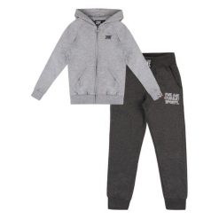 Bluza z kaptur na trening na czas wolny. Szare bluzy damskie LEONE 1947 APPAREL, bez wzorów, z bawełny, bez kaptura. W wyprzedaży za 112.15 zł.