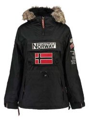 Geographical Norway Parka "Boomera" w kolorze czarnym rozmiar: S. Czarne parki damskie Geographical Norway, s, z futra, bez kaptura. Za 254.74 zł.
