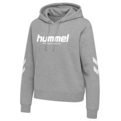Bluza damska z kapturem Hummel Legacy 2.0. Szare bluzy damskie Hummel, bez wzorów, z kapturem. Za 279.50 zł.