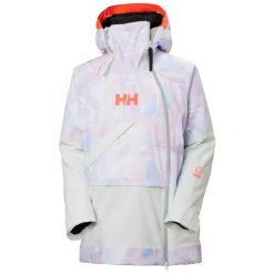 Damska kurtka narciarska Helly Hansen Powchaser Asym. Fioletowe kurtki damskie Helly Hansen, bez wzorów, bez kaptura. Za 1,375.00 zł.