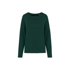 Bluza damska Kariban Loose. Zielone bluzy damskie KARIBAN, m, bez wzorów, z bawełny, bez kaptura. Za 147.00 zł.
