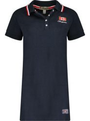 ANAPURNA Sukienka "Katchatana" w kolorze granatowym rozmiar: XL. Niebieskie sukienki damskie ANAPURNA, z aplikacjami, z bawełny, bez ramiączek. Za 73.99 zł.