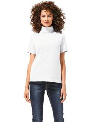 Heine Koszulka w kolorze białym rozmiar: 50. Białe bluzki damskie Heine, bez wzorów, z bawełny, bez kołnierzyka, bez ramiączek. Za 69.99 zł.