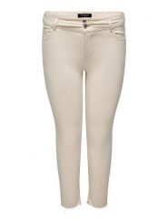 Carmakoma Dżinsy - Skinny fit - w kolorze beżowym rozmiar: 46/L32. Brązowe jeansy damskie Carmakoma. Za 43.88 zł.