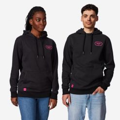Bluza Van Rysel Roubaix. Czarne bluzy damskie VAN RYSEL, m, bez wzorów, z materiału, z kapturem. Za 159.99 zł.