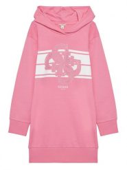 Guess Sukienka codzienna J5YK04 KA6R4 Różowy Regular Fit. Czerwone sukienki dziewczęce Guess, z aplikacjami, z bawełny, bez ramiączek, proste. Za 169.99 zł.
