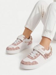 Guess Sneakersy CEO-25KC1001 Beżowy. Brązowe buty sportowe dziewczęce Guess, bez zapięcia. Za 199.99 zł.