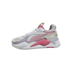 Buty na co dzień do biegania damskie PUMNA RSX REINVENTION siateczka. Czerwone obuwie sportowe damskie Puma, z materiału, bez zapięcia, do biegania. Za 460.00 zł.