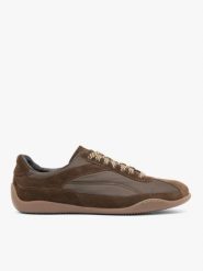 Brązowo-oliwkowe półbuty sportowe. Brązowe obuwie sportowe casual damskie Ryłko, ze skóry. Za 499.99 zł.