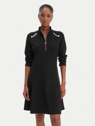 Liu Jo Sport Sukienka codzienna TA6019 JS182 Czarny Regular Fit. Czarne sukienki damskie Liu Jo Sport, bez wzorów, z wiskozy, sportowe, bez ramiączek. Za 689.99 zł.