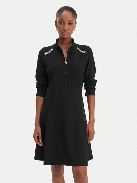 Liu Jo Sport Sukienka codzienna TA6019 JS182 Czarny Regular Fit. Czarne sukienki damskie Liu Jo Sport, bez wzorów, z wiskozy, sportowe, bez ramiączek. Za 689.99 zł.