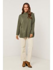 Soft Cashmere Sweter w kolorze khaki rozmiar: 34/36. Brązowe swetry klasyczne damskie Soft Cashmere, z kaszmiru, bez kołnierzyka. Za 152.99 zł.