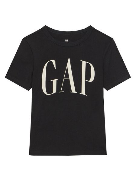 Gap T-Shirt 708411-06 Czarny Regular Fit. Czarne t-shirty i koszulki chłopięce GAP, bez wzorów, z bawełny, bez kołnierzyka, bez ramiączek. Za 69.99 zł.