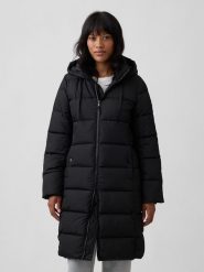 GAP Płaszcz zimowy w kolorze czarnym rozmiar: XL. Czarne płaszcze damskie GAP, na zimę, xl, bez wzorów, z puchu, bez kaptura. Za 249.95 zł.