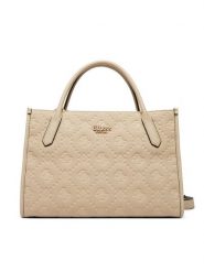 Guess Torebka Jodi HWPD97 69220 Beżowy jasny. Brązowe kuferki damskie Guess, z materiału, bez dodatków. Za 679.99 zł.