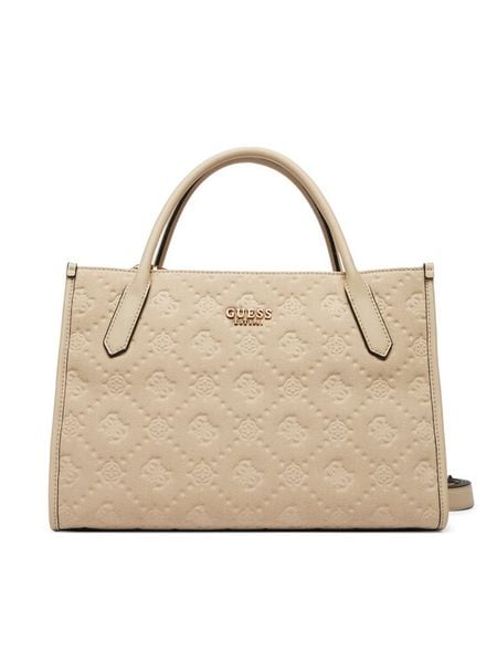Guess Torebka Jodi HWPD97 69220 Beżowy jasny. Brązowe kuferki damskie Guess, z aplikacjami, bez dodatków. Za 679.99 zł.