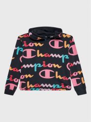 Champion Bluza 404602 Czarny Custom Fit. Czarne bluzy dziewczęce Champion, bez wzorów, z bawełny, bez ramiączek, bez kaptura. Za 189.99 zł.