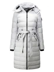 Geographical Norway Płaszcz pikowany "Cabima" w kolorze jasnoszarym rozmiar: S. Szare płaszcze damskie Geographical Norway, s, bez wzorów, z tkaniny, bez kaptura. Za 353.27 zł.