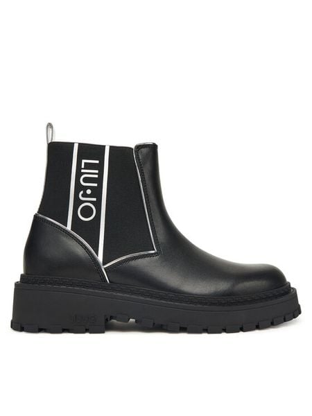 Liu Jo Sztyblety Rumi 41 SF5063 PX241 Czarny. Czarne botki damskie Liu Jo, ze skóry, bez obcasa, na płaskiej podeszwie, bez zapięcia. Za 479.99 zł.