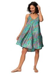 Aller Simplement Sukienka w kolorze turkusowo-różowym rozmiar: 34/36. Różowe sukienki damskie Aller Simplement, bez wzorów, bez ramiączek. Za 43.99 zł.